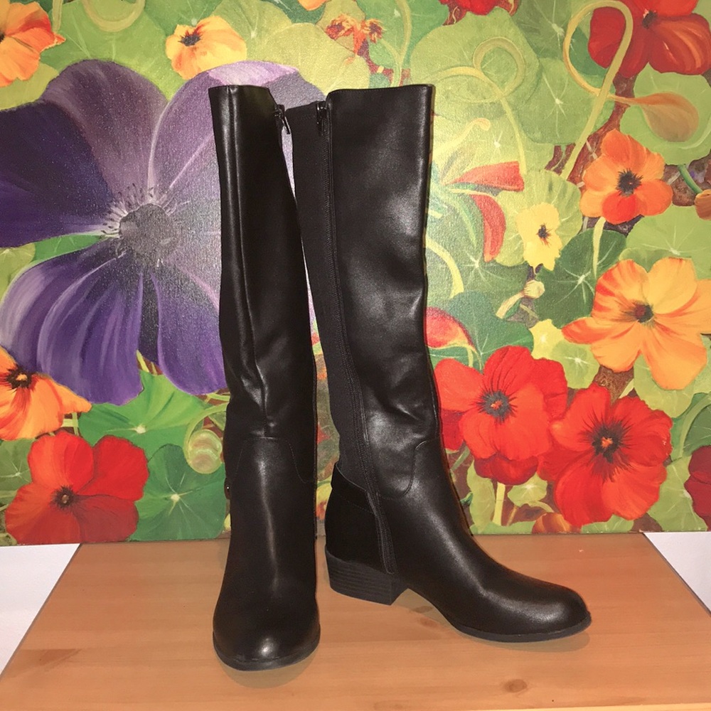 Tall black boots